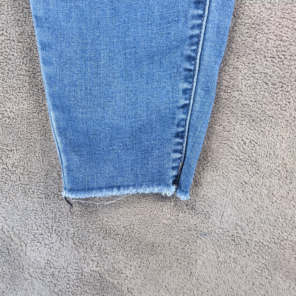 Lucky Brand Ava Skinny Ankle Jeans Womens 8X29 Blue Denim Mid Rise Frayed Hem - Picture 7 of 14